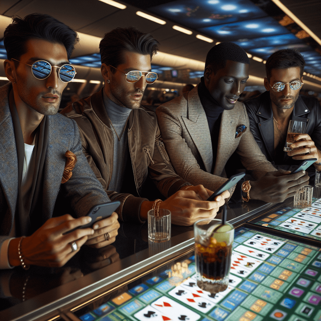 In-game casino interface showing slot machines and card tables