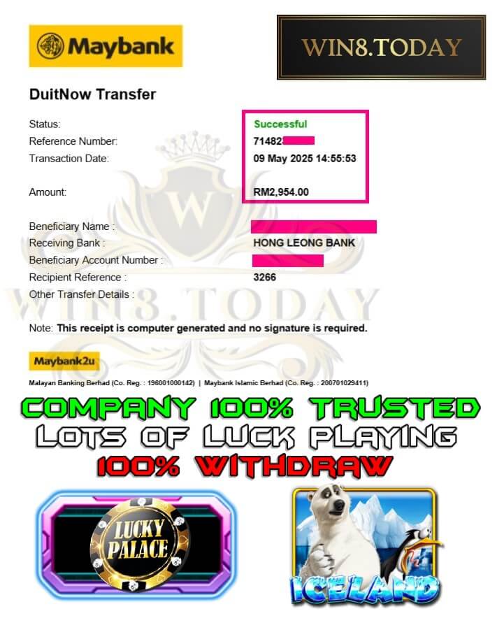 Proof of my big payout