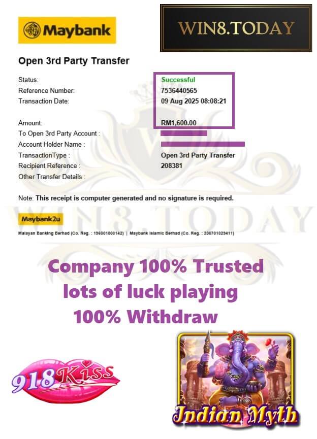 Proof of my big payout