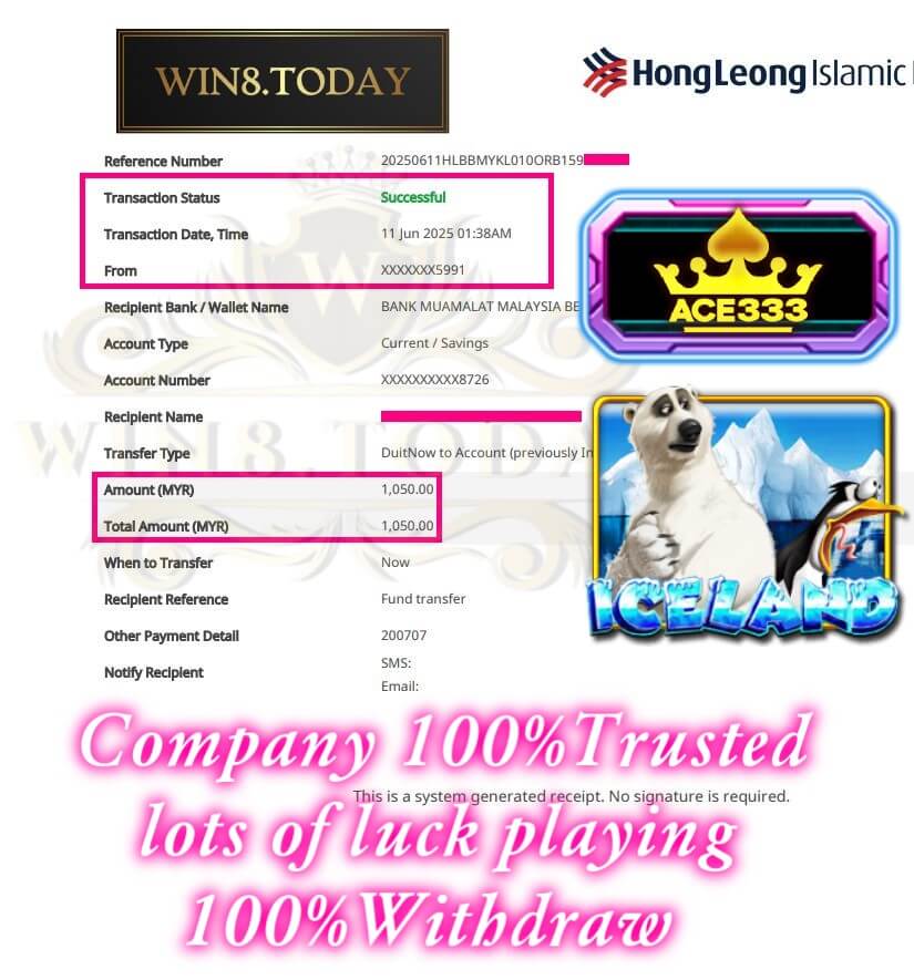 Proof of my big payout