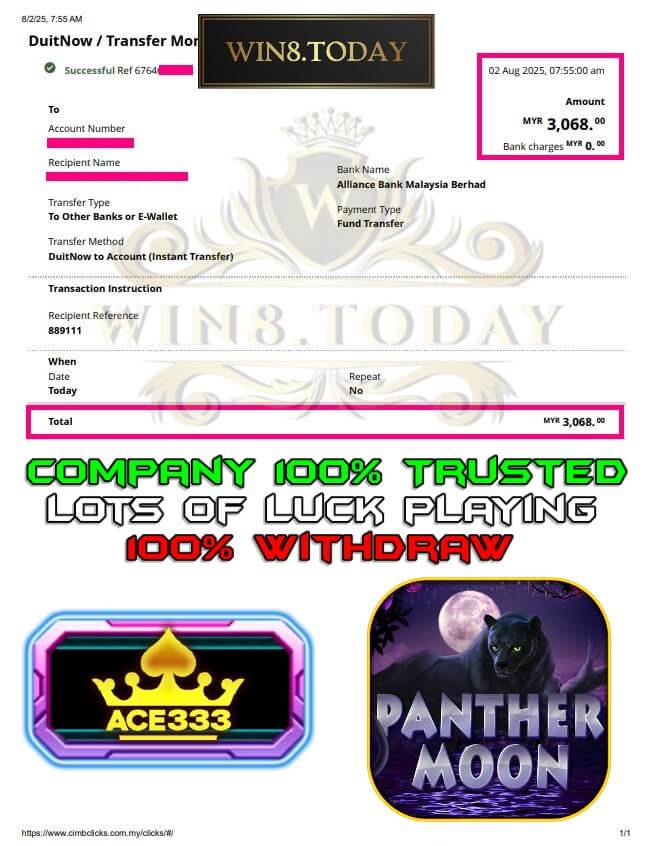 Proof of my big payout