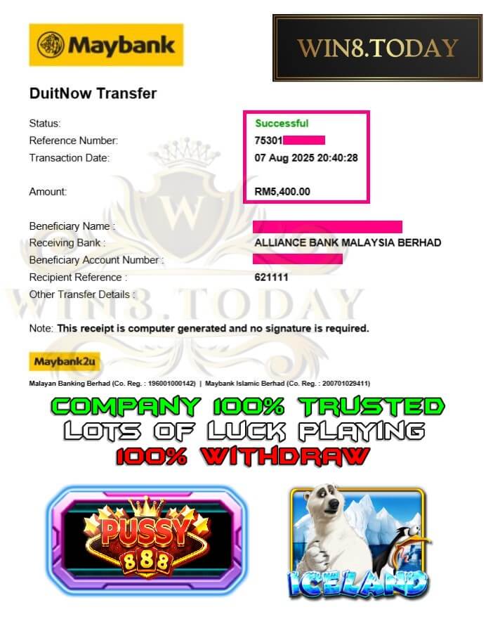 Proof of my big payout