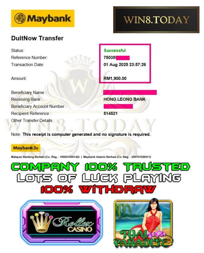 Proof of my big payout