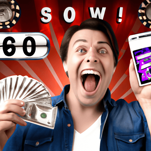 Lucky player celebrating Mega888 jackpot win