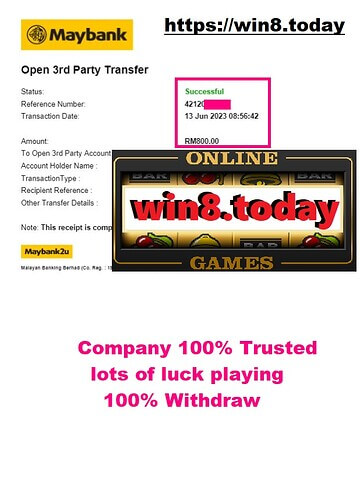 A lucky Rollex11 player celebrating their win from 50 to 800 Ringgit