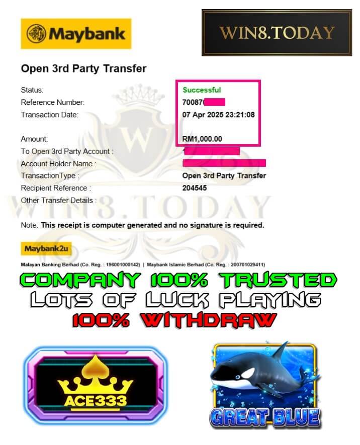 Proof of my big payout