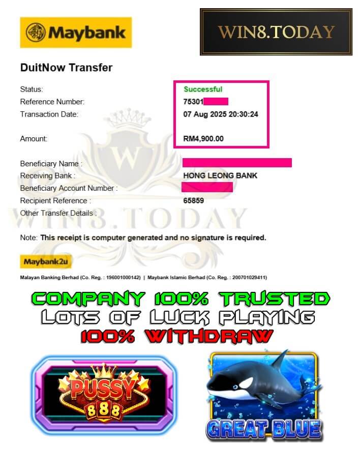 Proof of my big payout