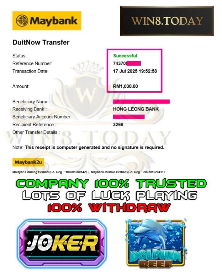 Proof of my big payout