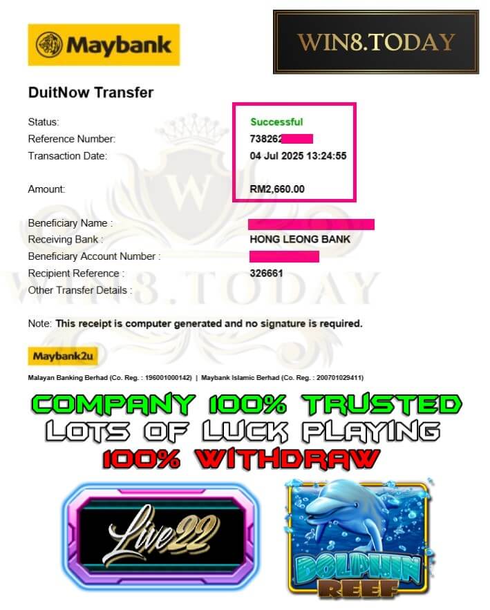 Proof of my big payout
