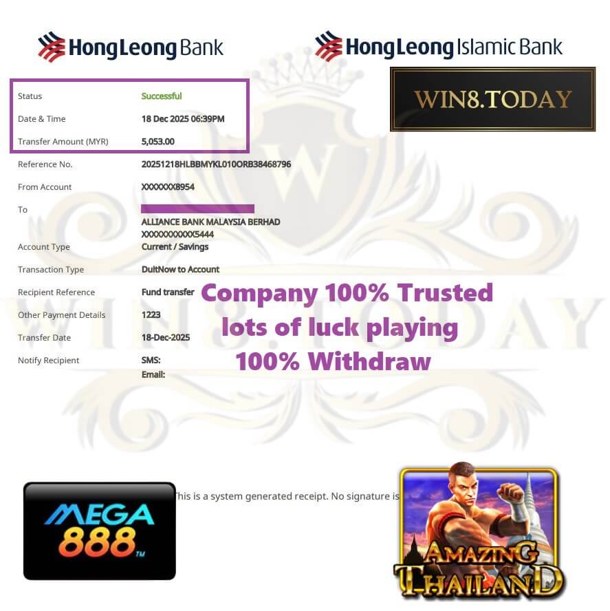 The bank transfer slip showing my payout hit