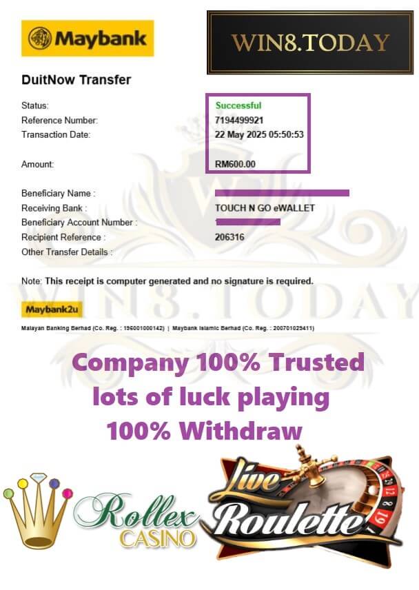 Proof of our big payout