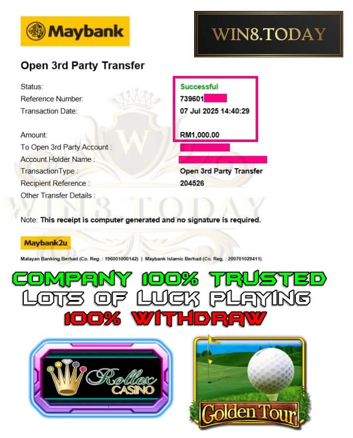 Proof of my big payout