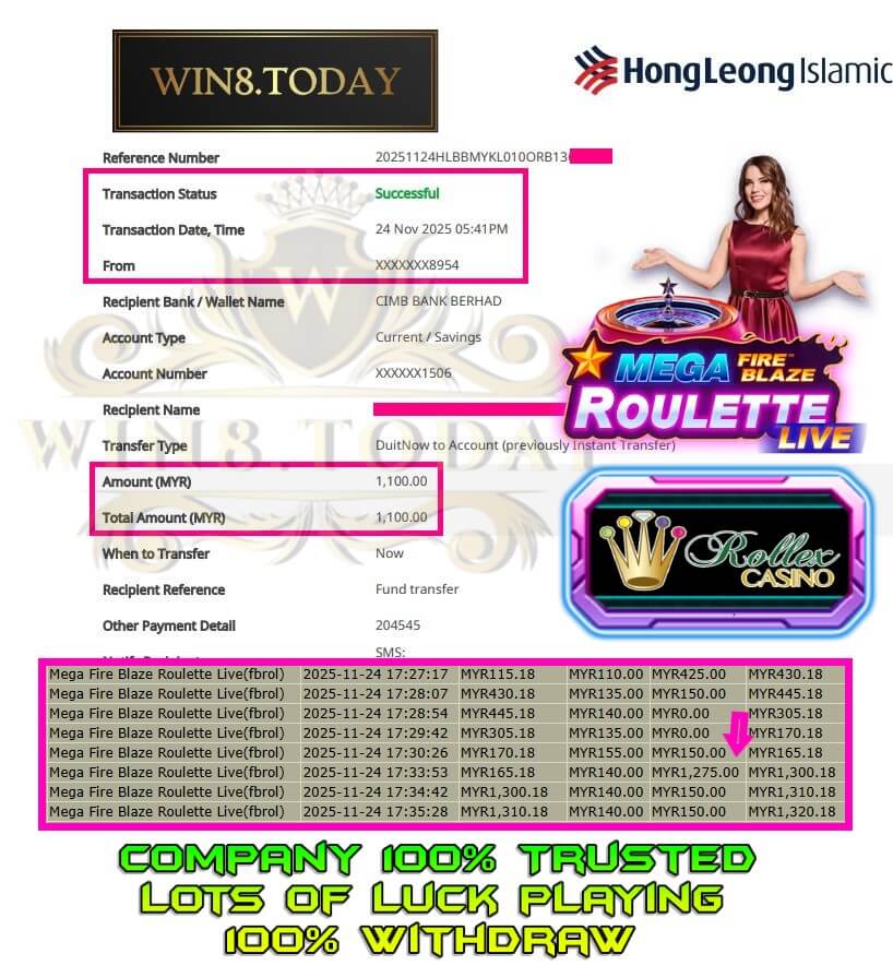 Proof of my big payout from tonight's arena run