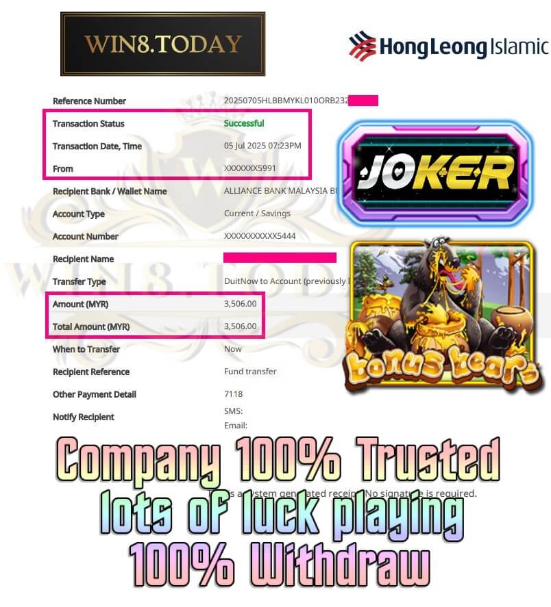 Proof of my big payout