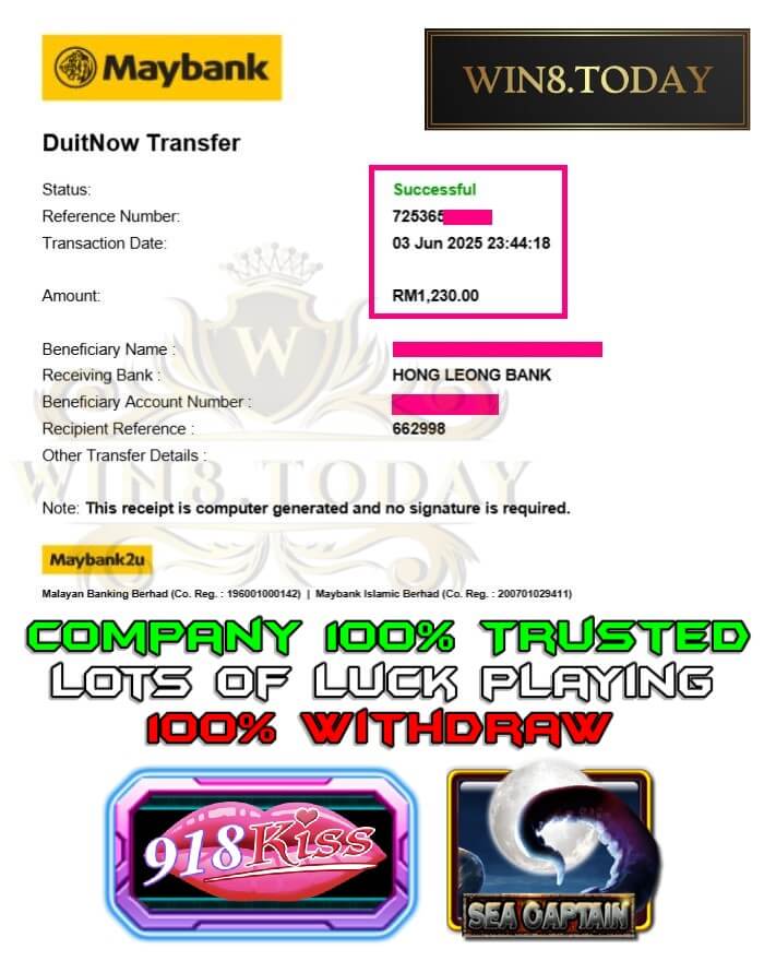 Proof of my big payout