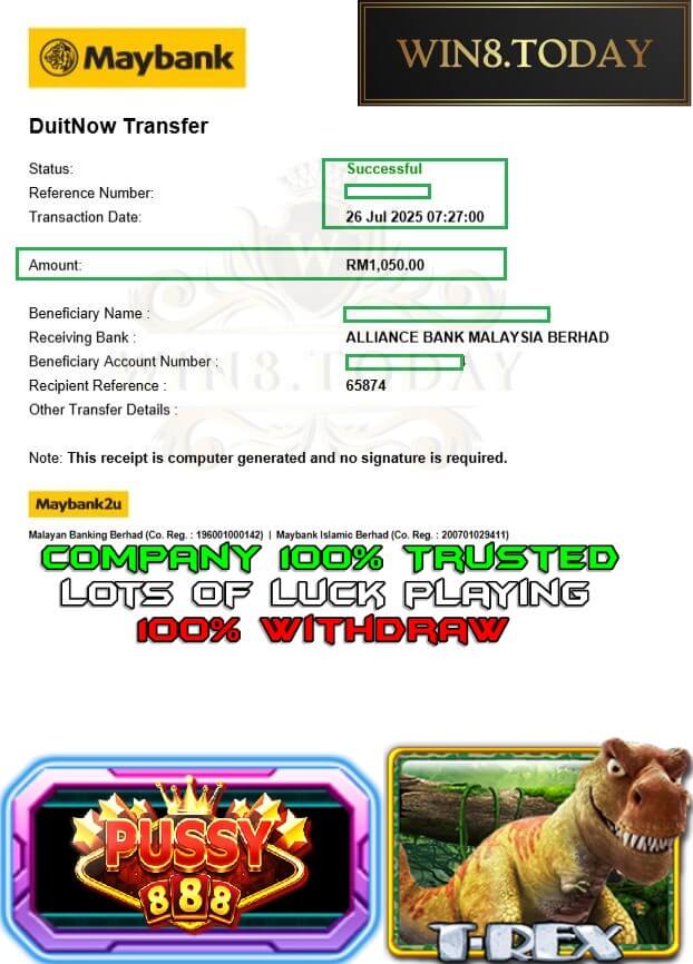 Proof of my big payout