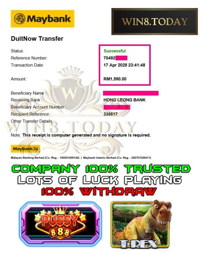 Proof of my big payout