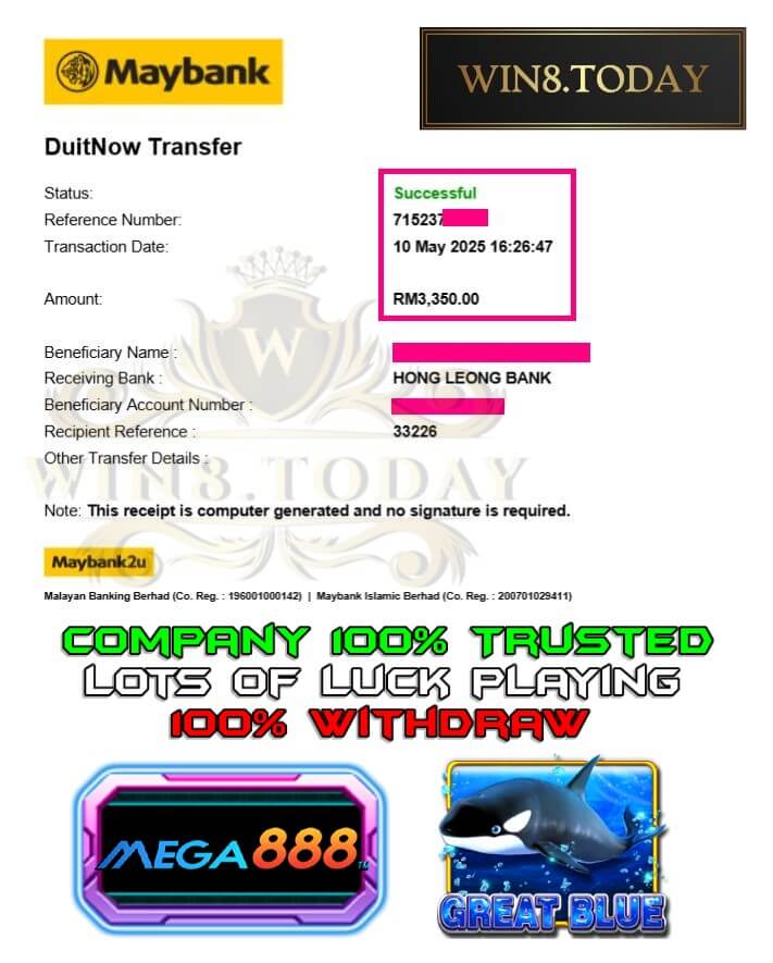 Proof of my big payout
