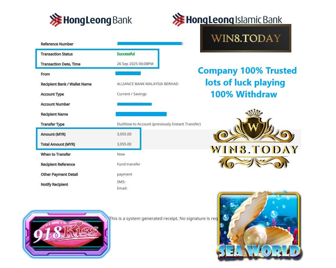 Bank slip showing my jackpot payout