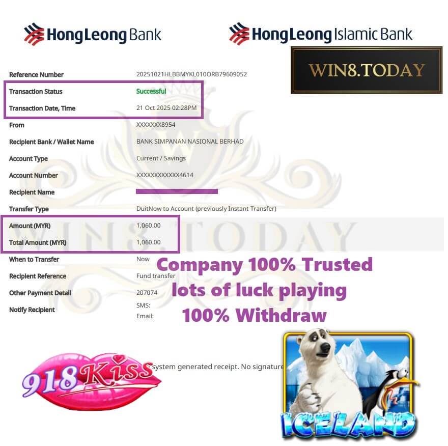 Proof of my 918Kiss payout - the money looks good but the cost was higher