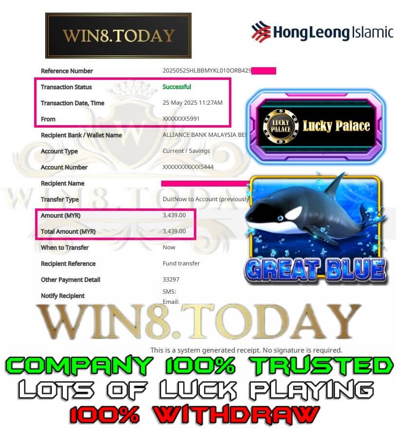 Proof of our big payout