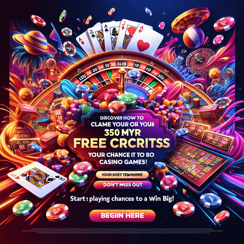 Start playing now with your 350 MYR free credits