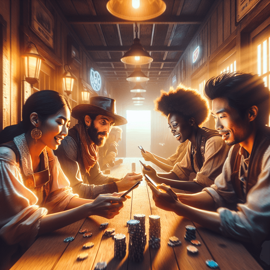 The chaotic saloon setup that set the stage for our epic win